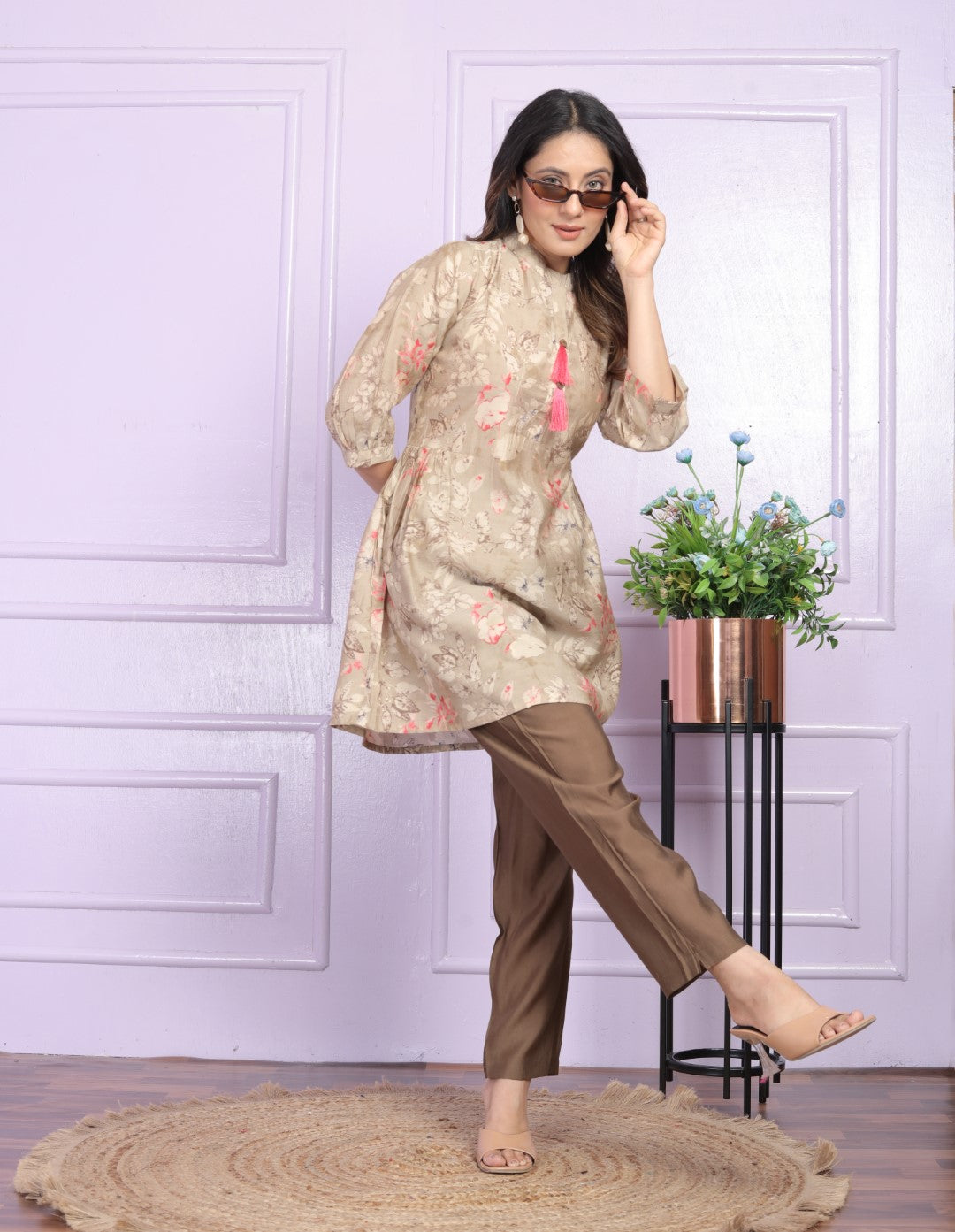 Shop Women's Modern Tunic Set Online | Vaanya Kurtis