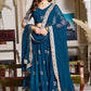 Shop Elegant Blue Georgette Lehenga Choli Set Online In India