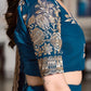 Shop Elegant Blue Georgette Lehenga Choli Set Online In India