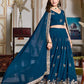 Shop Elegant Blue Georgette Lehenga Choli Set Online In India