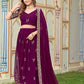 Buy Trending Purple Georgette Lehenga Choli Set Online 