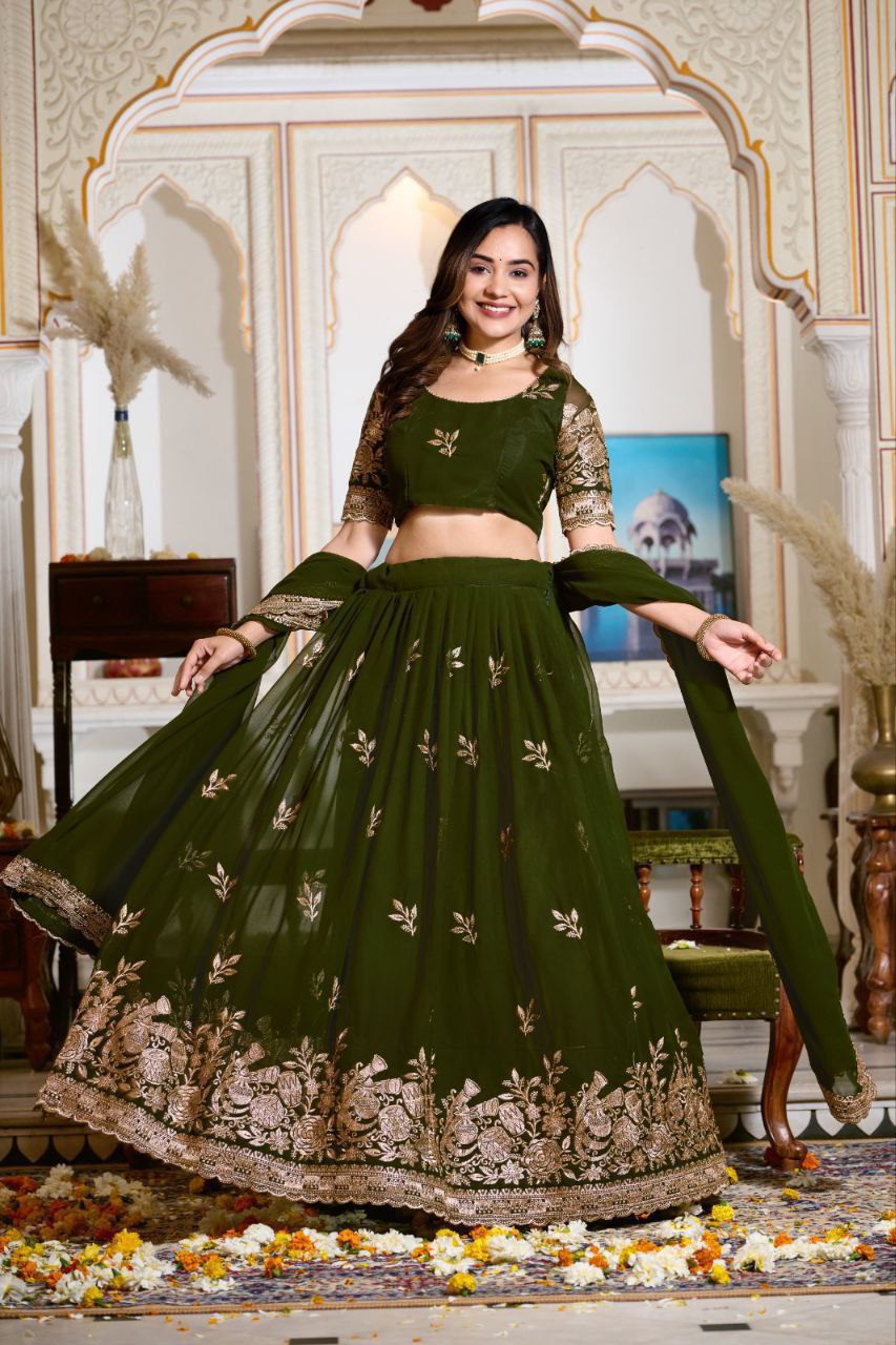 Soft Tone Lehenga Set - Vaanya Kurtis