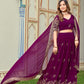 Buy Trending Purple Georgette Lehenga Choli Set Online 