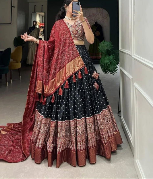 Bandhani Patola Lehenga Set - Vaanya Kurtis