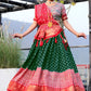 Shop Stylish Green Bandhani Patola Lehenga Choli Online 