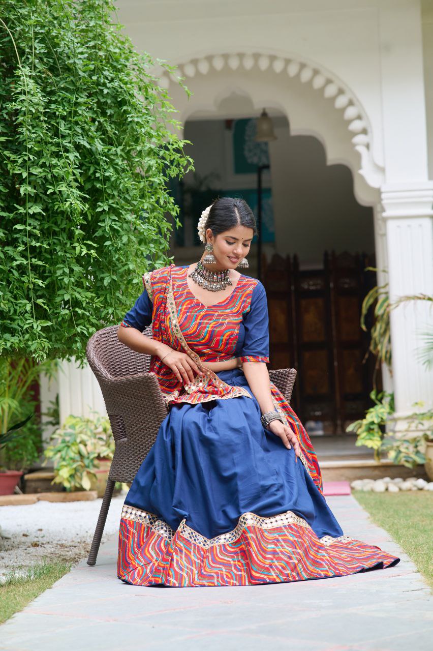 Buy Blue Lehenga Choli for Navratri | Women's Lehenga Online