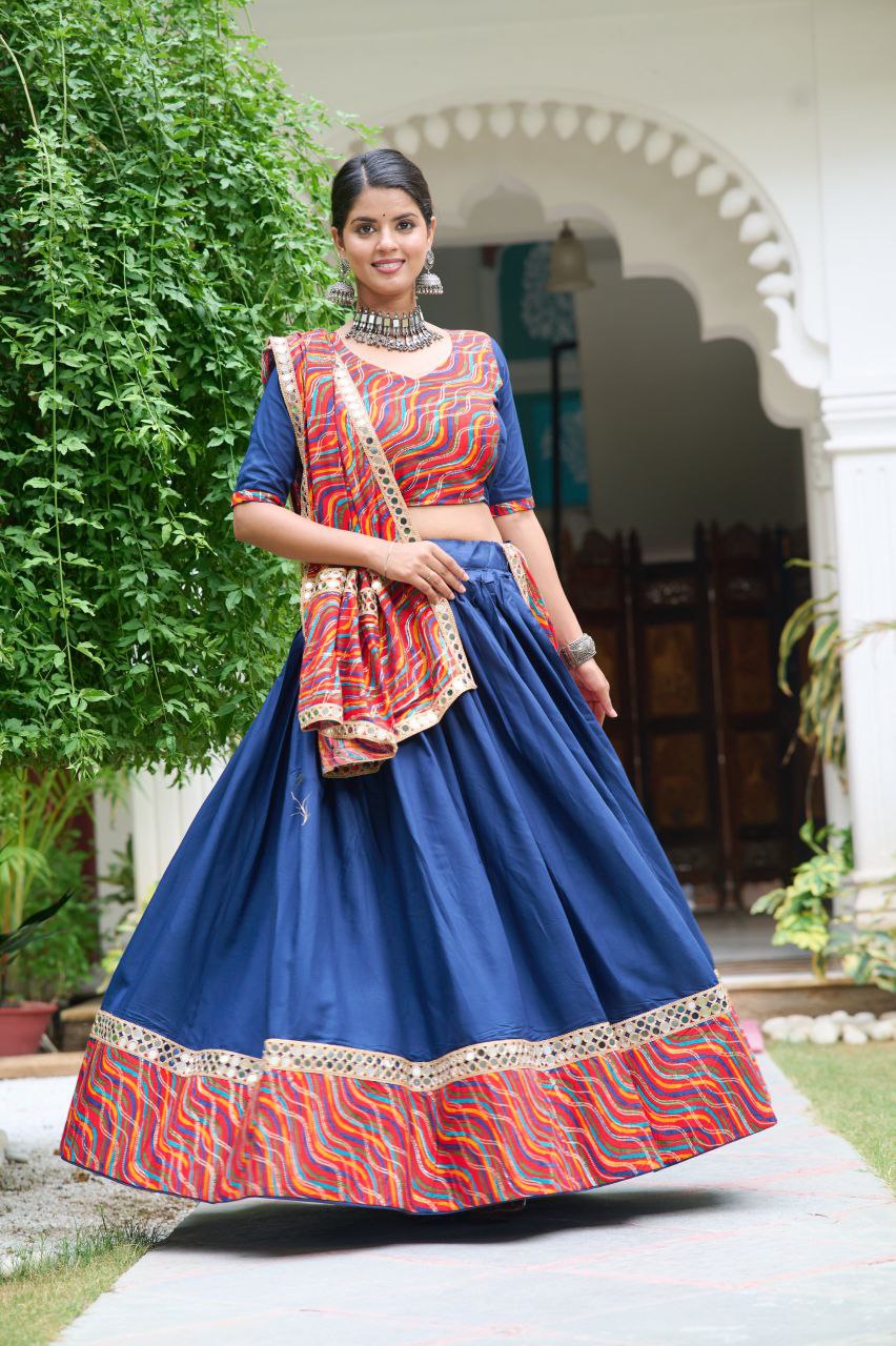 Buy Blue Lehenga Choli for Navratri | Women's Lehenga Online