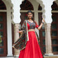 Buy Elegant Rayon Red Lehenga Choli – Women's Lehenga Online