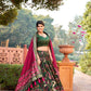 Shop Green Silk Meenakari Lehenga Online with Dupatta