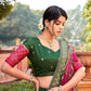 Shop Green Silk Meenakari Lehenga Online with Dupatta