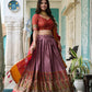 Buy Stunning Kashmiri Print Lehenga Set in Multicolor Online