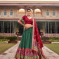 Buy Green Ikat Patola Lehenga Set Online | Vaanya Kurtis