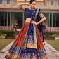 Shop from Vaanya Kurtis Trending Ikat Patola Lehenga Set