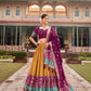 Shop Ikat Patola Lehenga Set in Silk Material Online