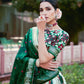 Buy Elegant Green Ikat Patola Lehenga Set with Foil Work