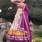 Buy Purple Ikat Patola Lehenga Set Online | Vaanya Kurtis