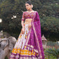 Buy Purple Ikat Patola Lehenga Set Online | Vaanya Kurtis