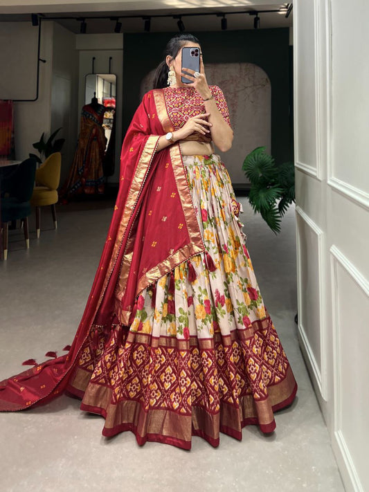 Floral Patola lehenga Set