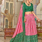 Buy Stunning Pink Tussar Silk Meenakari Lehenga Online