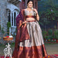 Buy Jacquard Lehenga Sets Online with Zari Weaving Work