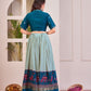 Find Gorgeous Blue Cotton Rayon Co-Ord Lehenga Set Online