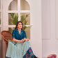 Find Gorgeous Blue Cotton Rayon Co-Ord Lehenga Set Online