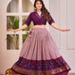 Buy Trendy Purple Co-Ord Lehenga Set Online | Vaanya Kurtis