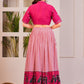 Buy Cotton Pink Co-Ord Lehenga Set Online | Vaanya Kurtis