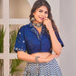 Buy Stylish Blue Co-Ord Lehenga Set Online | Vaanya Kurtis