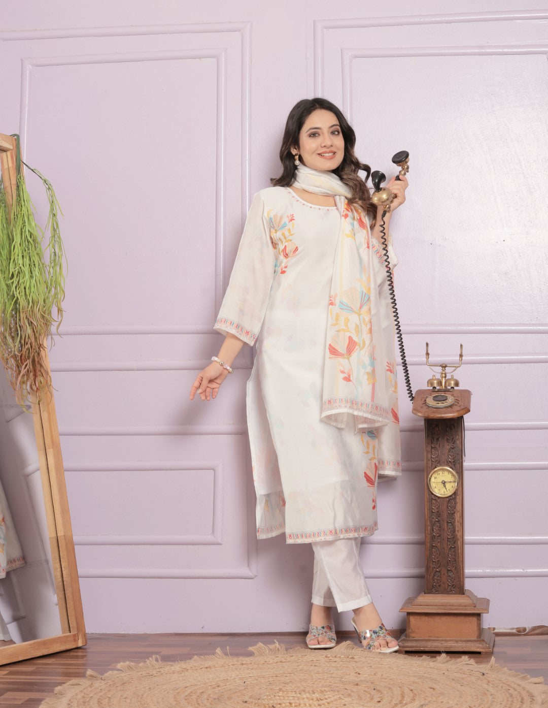 Buy Floral Casual Dupatta Set | Stylish & Comfortable