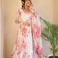 Organza Taby Silk Gown With Dupatta Pant.