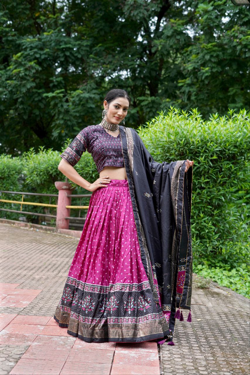 Shop Ethnic Festive Meenakari Lehenga Choli Set Online