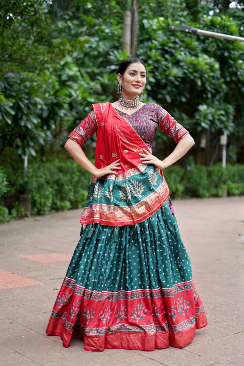 Buy Traditional Festive Meenakari Lehenga Choli Set Online