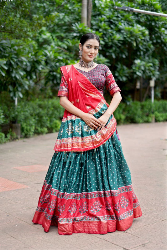 Buy Traditional Festive Meenakari Lehenga Choli Set Online